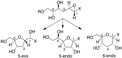 Regiochemical Control in Intramolecular Cyclization of Methylene-Interrupted Epoxydiols