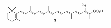 Synthesis of all-trans-[10'-H-3]-8'-apo-beta-carotenoic acid