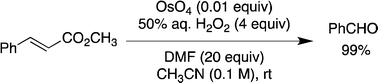 Catalytic Oxidative Cleavage of Olefins Promoted by Osmium Tetroxide and Hydrogen Peroxide