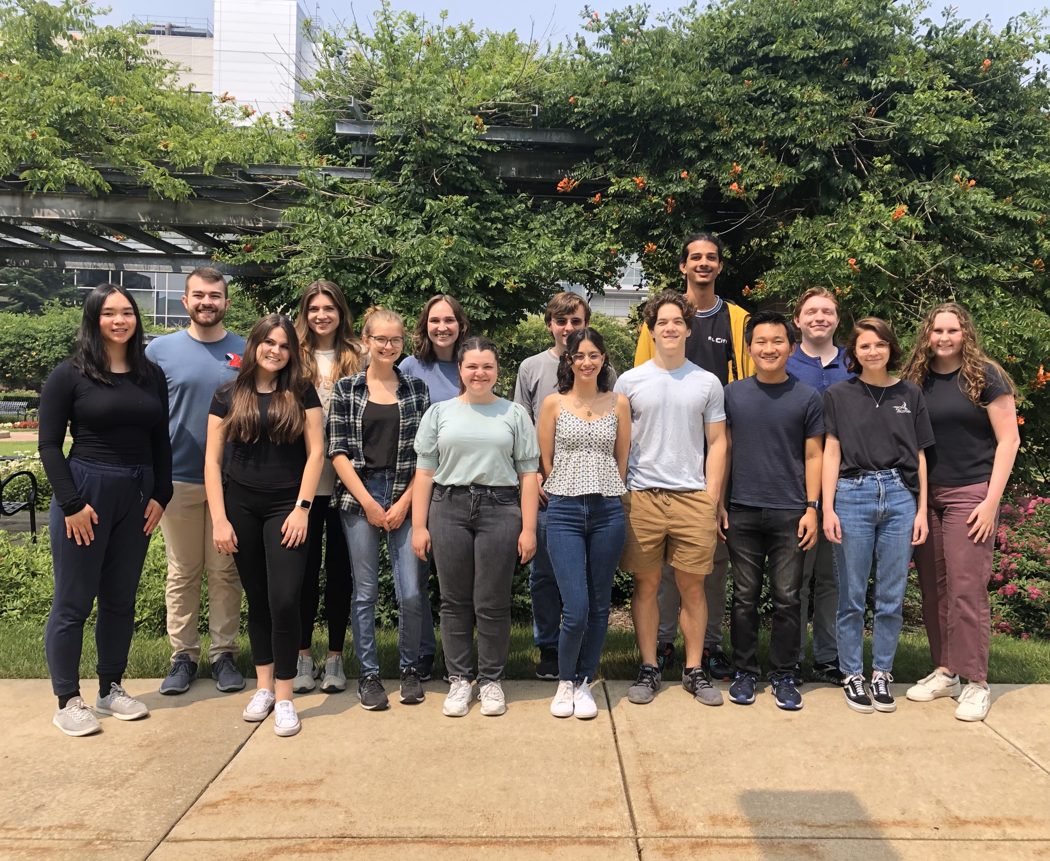 2023 REU students group photo.