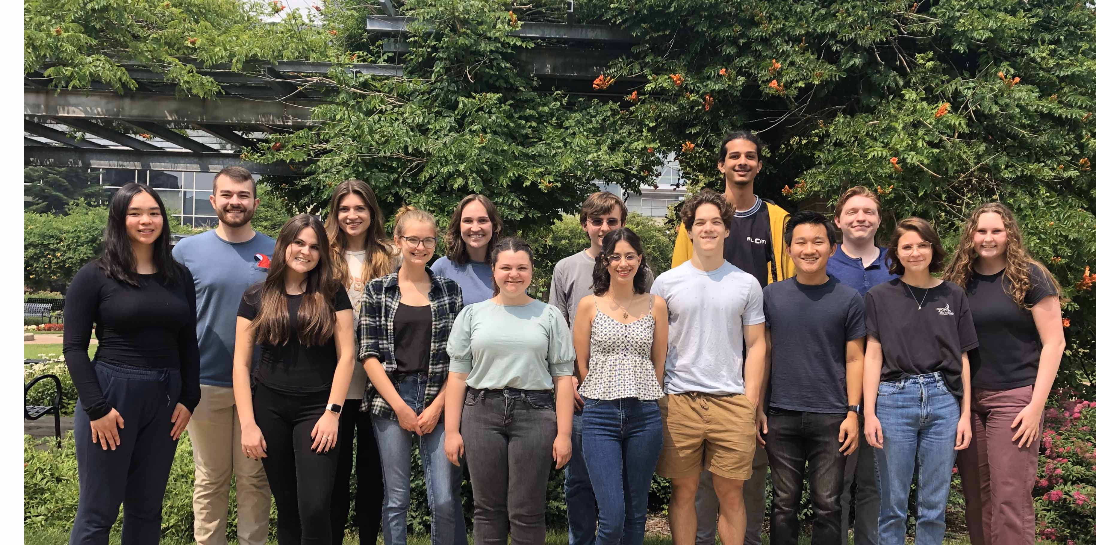 2023 REU students group photo.