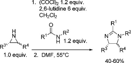 One-Pot Synthesis of 2-Imidazolines via the Ring Expansion of Imidoyl Chlorides with Aziridines