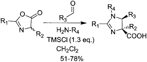 Highly Diastereoselective Multicomponent Synthesis of Unsymmetrical Imidazoline Scaffolds