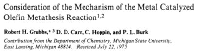 Consideration of the Mechanism of the Metal Catalyzed Olefin Metathesis Reaction
