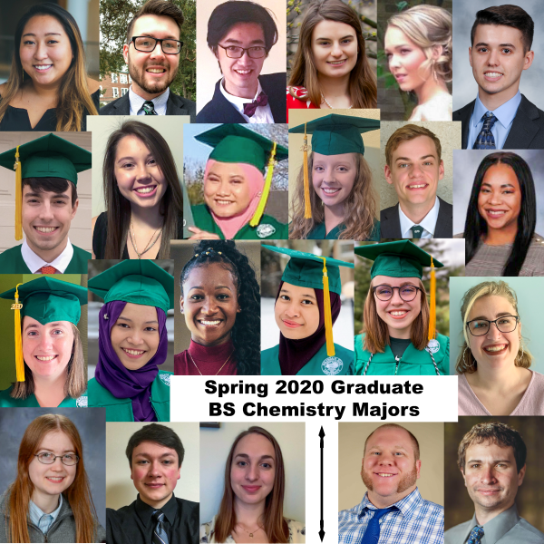 Spring 2020 Graduate BS Chemistry Majors