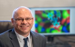 Jetze Tepe, a professor in the NatSci Department of Chemistry, received the 2022 MSU Innovator of the Year award for his research on the synthesis of natural products and medicinal chemistry. Credit: Innovation Center