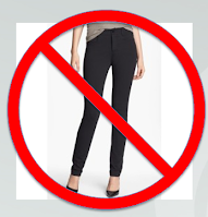 Photo of person wearing leggings.