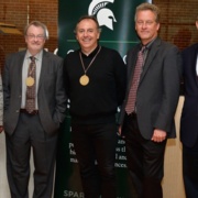 NatSci's Basso, McCusker invested as MSU Foundation Professors